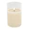 4" x 6" LED Glass Wax Flickering Candle by Ashland®